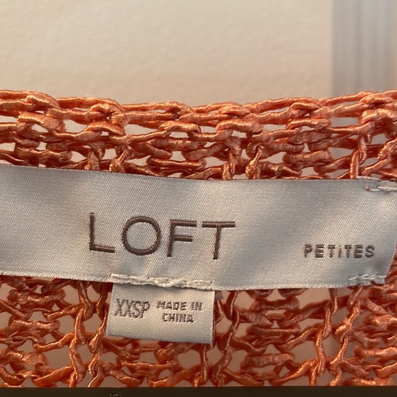 Loft Petite coral sweater, size XXSP - Picture 3 of 5